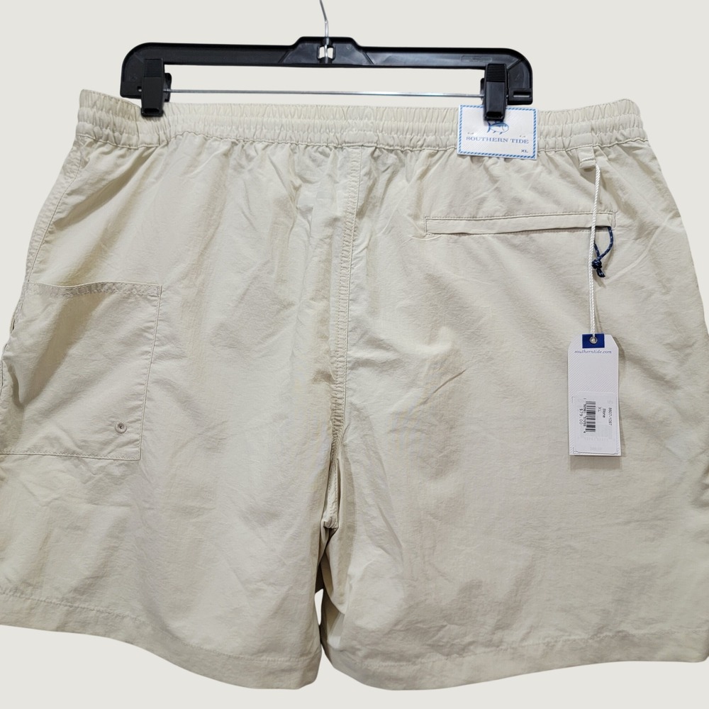 Southern Tide Shoreline Shorts Mens XL Stone Beige Recycled Nylon 8607-1097 NWT